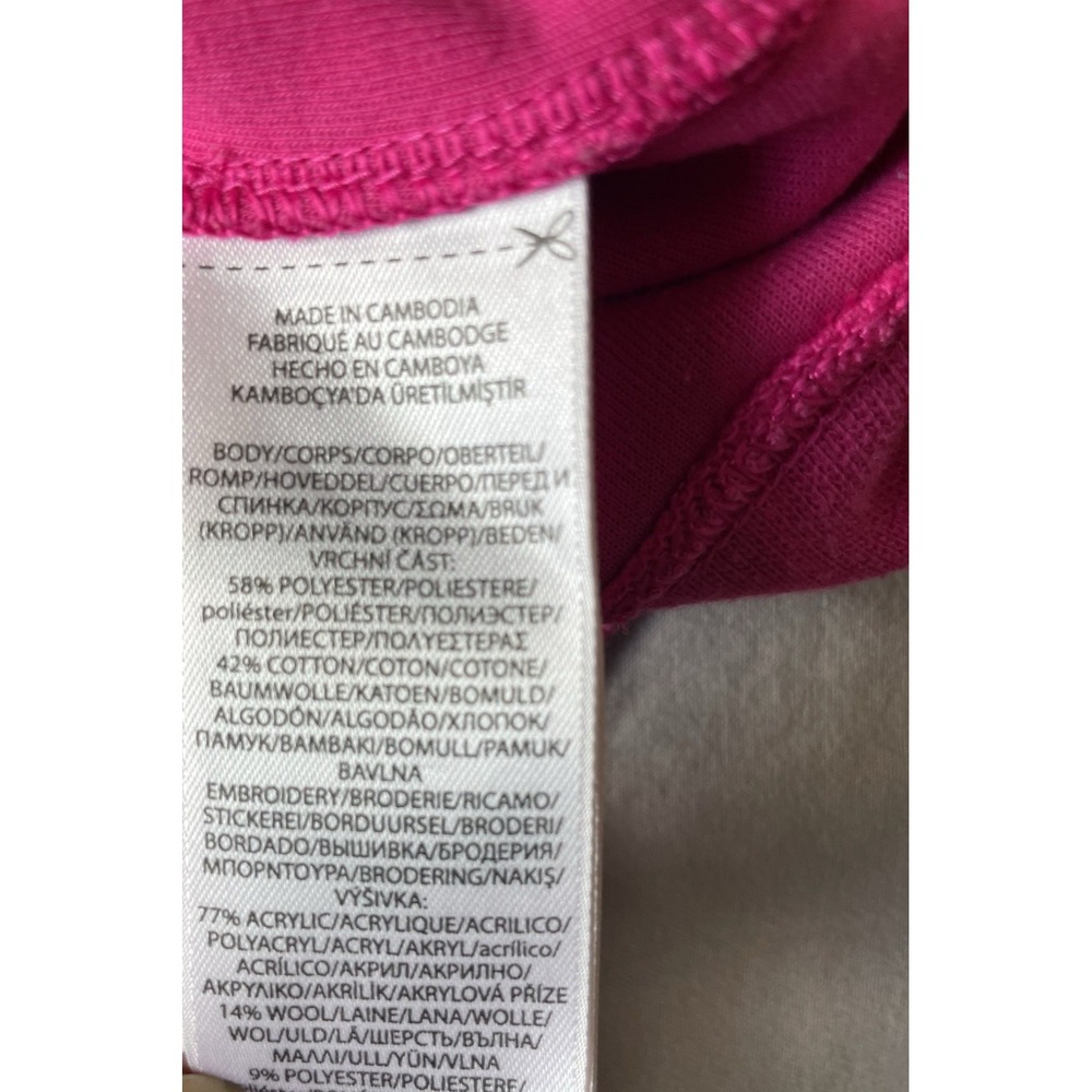 Polo Ralph Lauren Big Pony Crewneck Sweatshirt Small Petite Pink Preppy Money - Picture 7 of 11